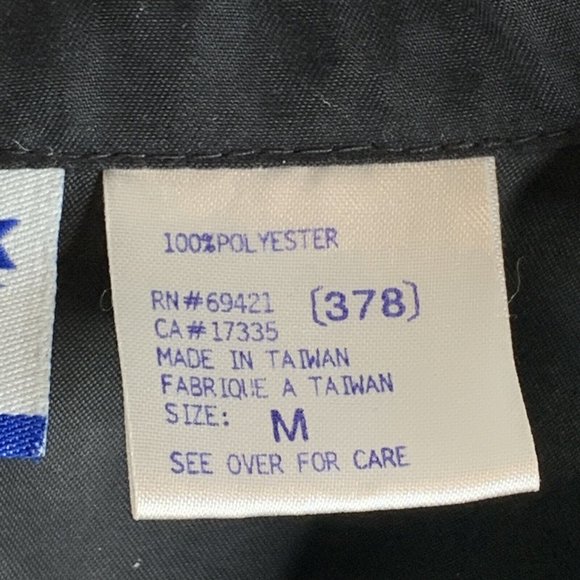 Reebok Mens Full Zip Windbreaker Embroidered "Get Teed Off At O.U."  Black Sz M - Picture 9 of 11